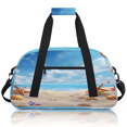 thumbnail image 1 of Herdesigns Ocean Beach Seashell Starfish Sports Duffle Bag for Women & Men, Nautical Coastal Gym Bag Dance Bag Overnight Bag Carry On Weekender Travel Bag, 1 of 7