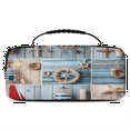 thumbnail image 1 of Herdesigns Ocean Beach Theme Carry Case Compatible for Nintendo Switch OLED Model 2021/Switch 2017, Protective Travel Switch Carrying Case with 20 Game Card Slots for Switch Console & Accessories, 1 of 8