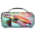 thumbnail image 1 of Herdesigns Ocean Turtle Carry Case Compatible with Nintendo Switch 2017 & Oled 2021, with 20 Game Card Slots, Sea Turtle Portable Travel Carrying Case Pouch for Accessories & Games, 1 of 8