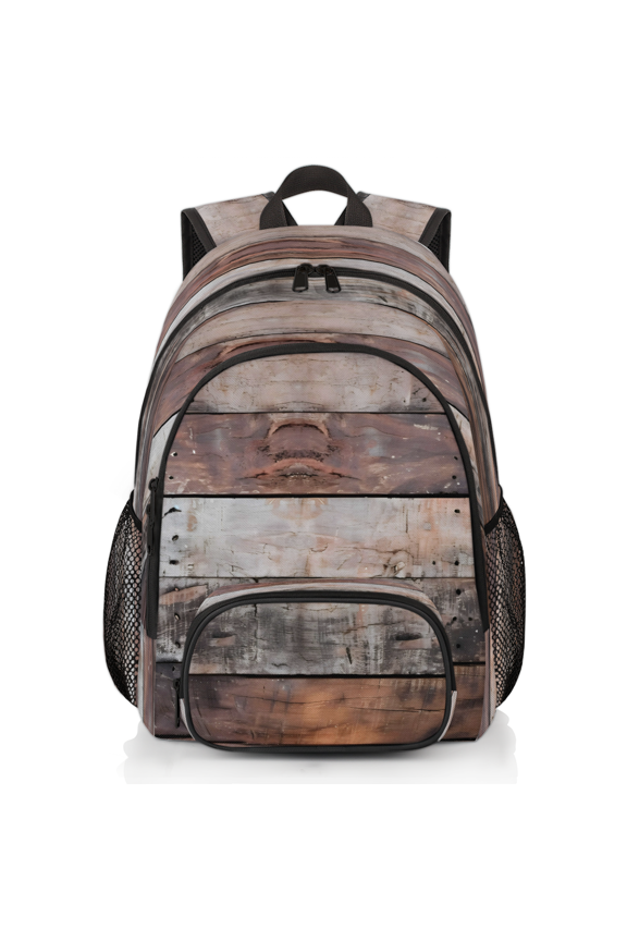 Old Barn Door Wooden Theme Laptop Backpack for Women Men, 18.3 Inch Large Computer Backpacks Fashion Teacher Nurse Bag Casual Daypack for Work Travel