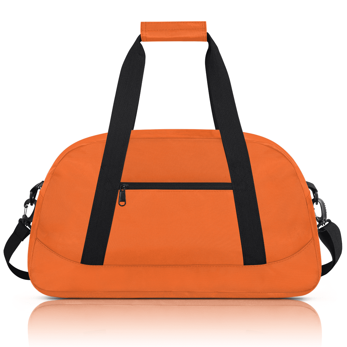 Herdesigns Orange Sports Duffle Bag for Women & Men, Gym Bag Dance Bag Overnight Bag Carry On Weekender Travel Bag