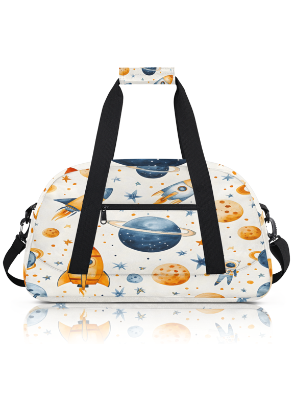 Outer Space Sports Duffle Bags Travel Duffle Bag Gym Bag Nebula Universe Planet Weekender Travel Bag Waterproof Overnight Bag Carry On Travel Tote Bag Dance Bags