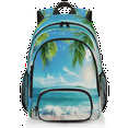 thumbnail image 1 of Herdesigns Palm Tree Coastal Beach Laptop Backpack for Women Men, Work Computer Backpacks, 18.3 Inch Large Computer Nurse Teacher Bags Travel Casual Daypack, 1 of 8