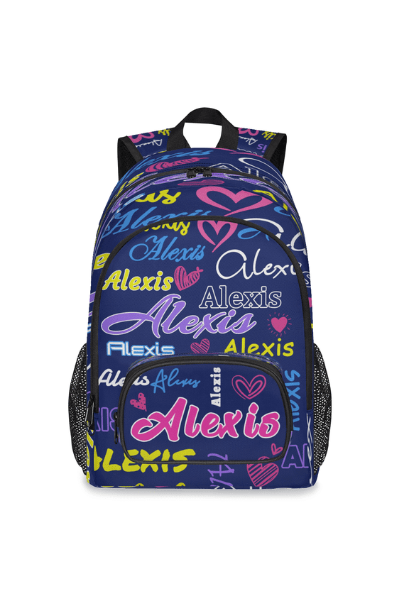 Personalized Backpack with Name, Custom 18.3 Inch Computer Backpacks for Men WomenLaptop Bags Business Travel Casual Daypack, Blue