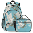 thumbnail image 1 of Herdesigns Pigeon Backpack with Lunch Box Bird Lightweight Large Travel Work Laptop Backpacks Set Casual Daypacks, 1 of 8