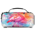 thumbnail image 1 of Herdesigns Pink Flamingo Carrying Case for Nintendo Switch 2 with 20 Game Card Slots, Portable Travel Carry Case for Accessories and Console, 1 of 8