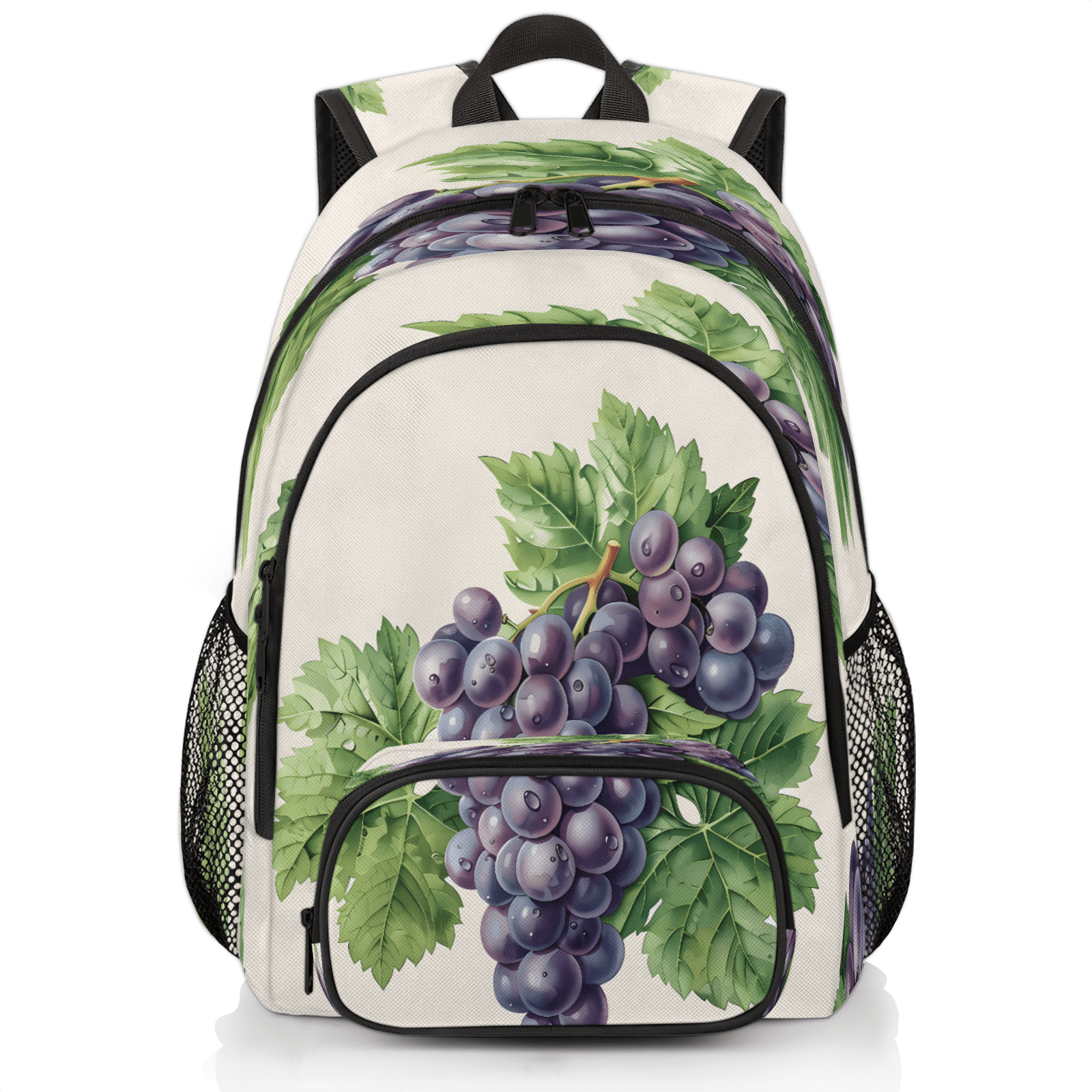Herdesigns Purple Grape Laptop Backpack for Women Men, 18.3 Inch 