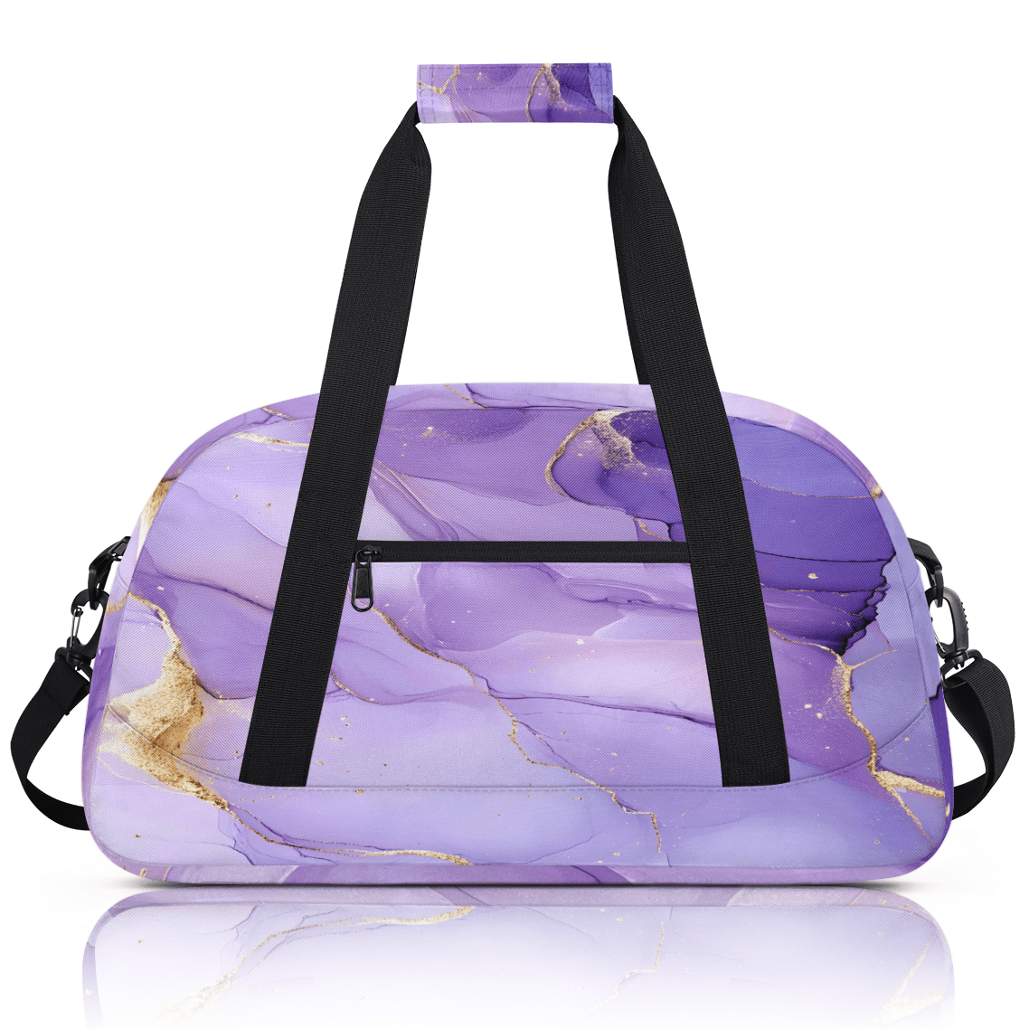 Herdesigns Purple Sports Duffle Bags Travel Duffle Bag Gym Bag Marble Weekender Travel Bag Waterproof Overnight Bag Carry On Travel Tote Bag Dance Bags