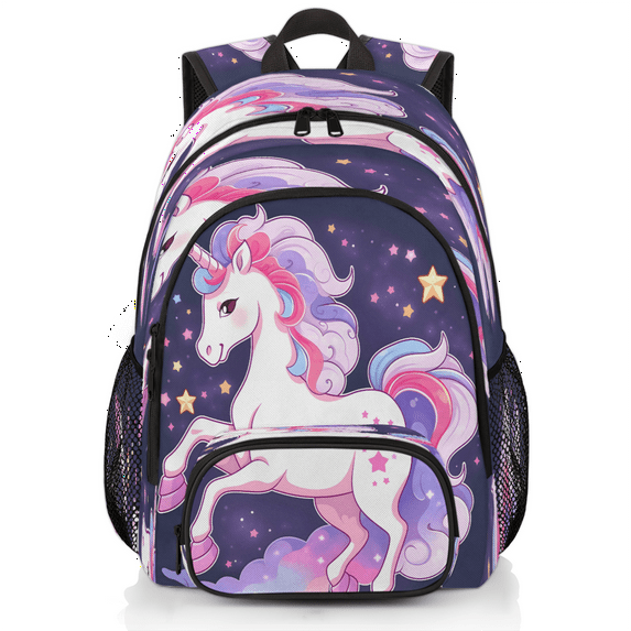 Herdesigns Purple Unicorn Laptop Backpack for Women Men, 18.3 Inch Large Computer Backpacks Fashion Teacher Nurse Bag Casual Daypack for Work Travel