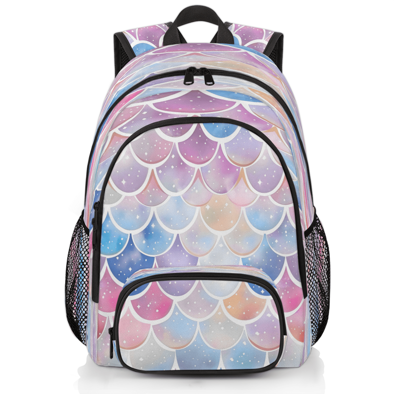 Herdesigns Rainbow Fish Scale Mermaid Laptop Backpack for Women Men, 18 ...