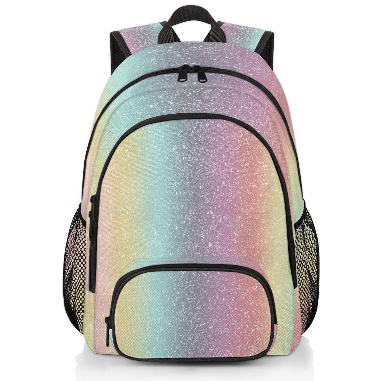 Herdesigns Rainbow Glitter Star Laptop Backpack for Women Men, 18.3 ...