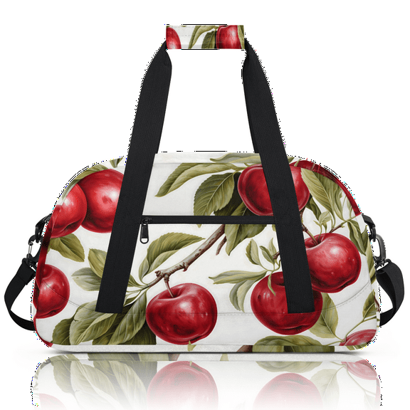 Herdesigns Sports Duffle Bags Travel Duffle Bag Gym Bag Red Apples Weekender Travel Bag Waterproof Overnight Bag Carry On Travel Tote Bag Dance Bags