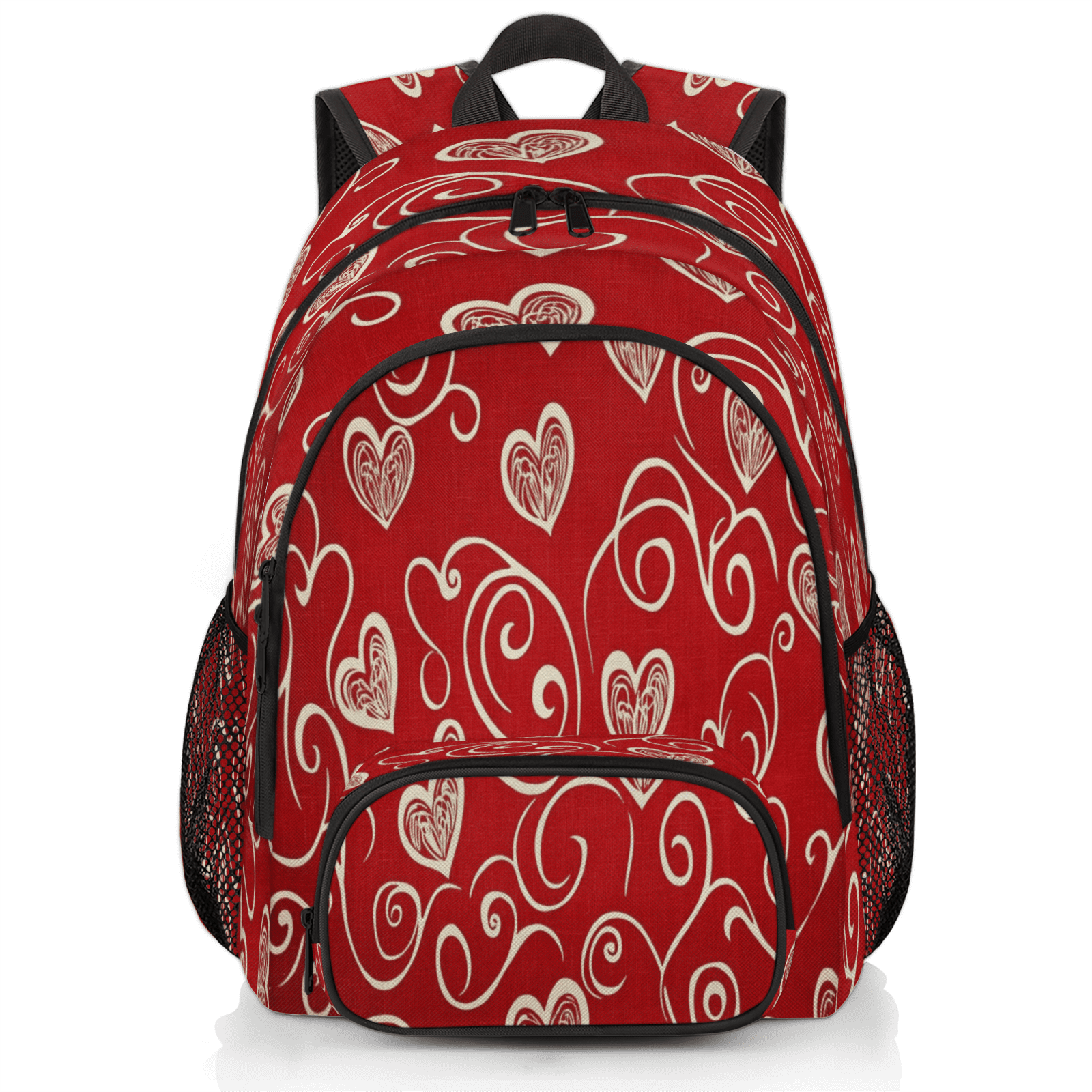 Herdesigns Red Laptop Backpack 18.3 Inch Travel Backpack for Women Men ...