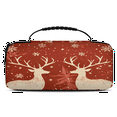 thumbnail image 1 of Herdesigns Reindeer And Holly Christmas Carrying Case for Nintendo Switch OLED Model 2021 & Switch 2017 with 20 Game Card Slots, Portable Travel Carry Case for Accessories and Console, 1 of 8
