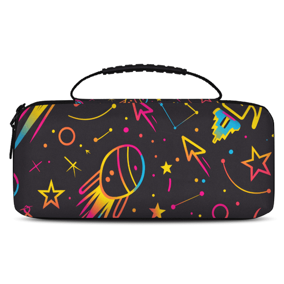 Herdesigns Rocket Planets Carry Case Compatible with Nintendo Switch 2, with 20 Game Card Slots, Outer Space Portable Travel Carrying Case Pouch for Accessories & Games