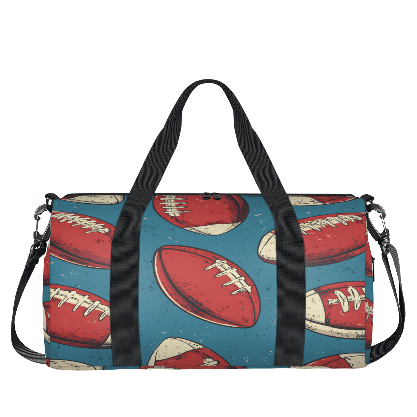 Herdesigns Rugby Sports Gym Bag for Women, Duffle Bag for Travel Sport, Football Lightweight Waterproof Carry on Weekender Dance Yoga Workout Bags