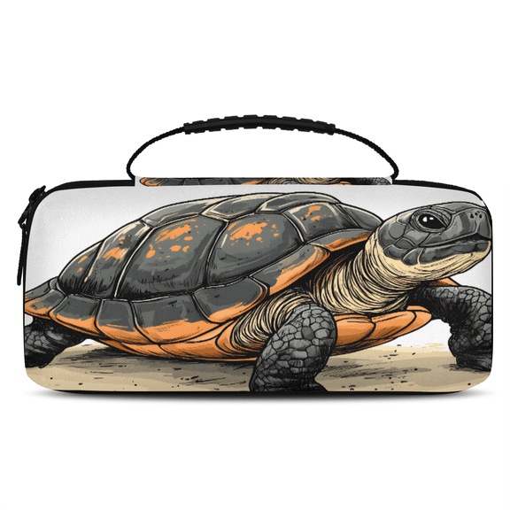 Herdesigns Sea Turtle Carry Case Compatible with Nintendo Switch 2, Protective Travel Switch Carrying Case with 20 Game Card Slots for Switch Console & Accessories,Beach Theme