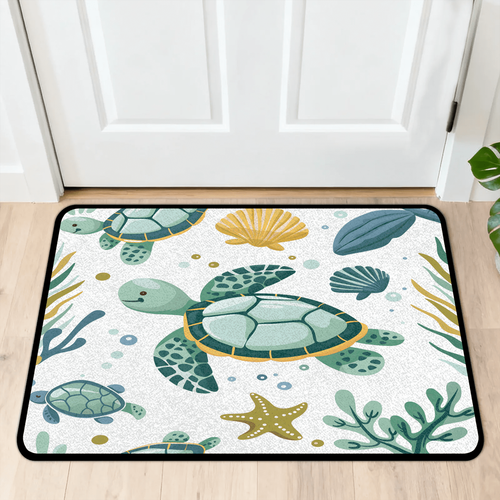 Turtle Outside Rugs Herdesigns Sea Turtle Outside Doormat, Waterproof Indoor Outdoor Door ...