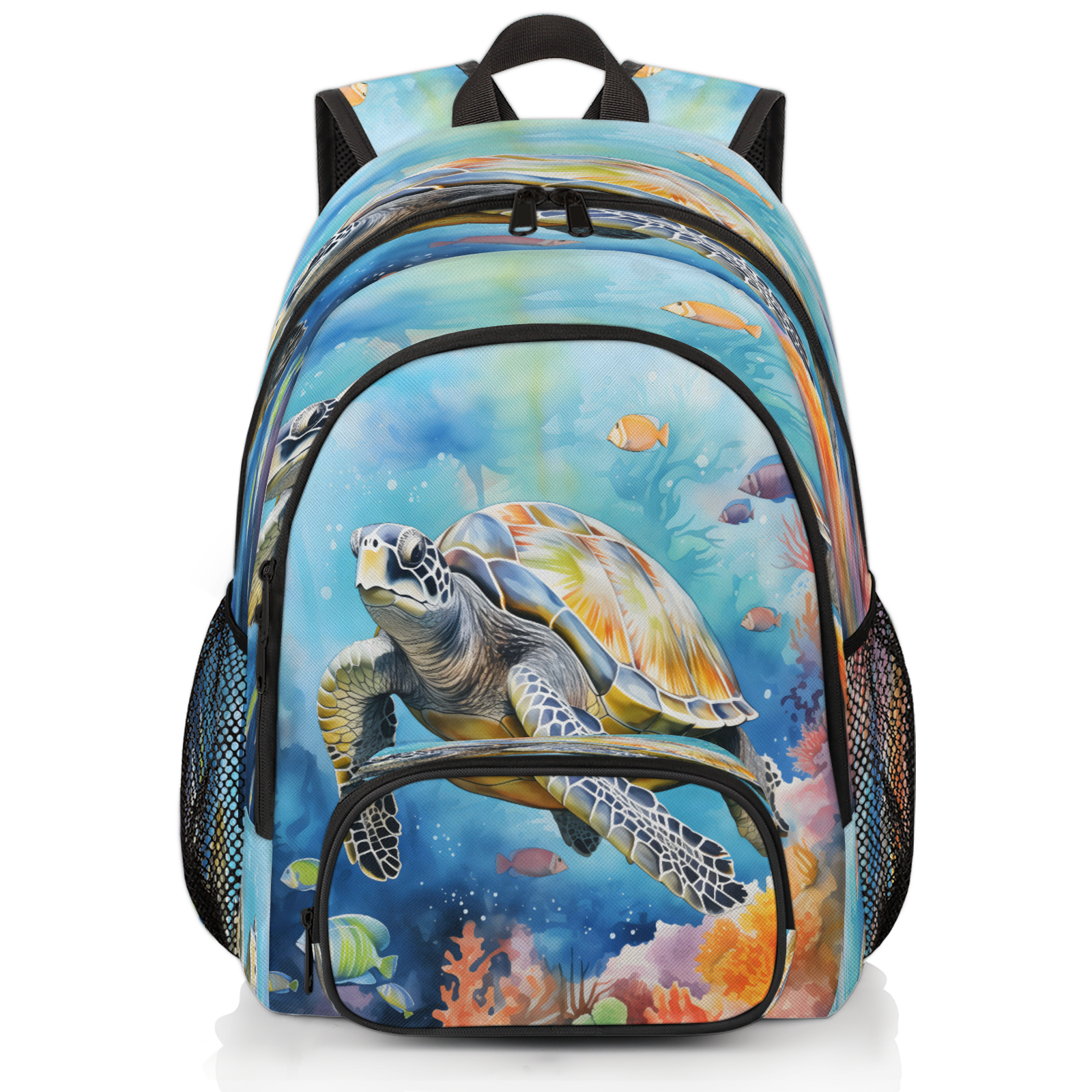 Herdesigns Sea Turtle Theme Laptop Backpack for Women Men, Work ...