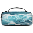 thumbnail image 1 of Herdesigns Sea Waves Carry Case Compatible with Nintendo Switch 2017 & Oled 2021, with 20 Game Card Slots, Ocean Portable Travel Carrying Case Pouch for Accessories & Games, 1 of 8