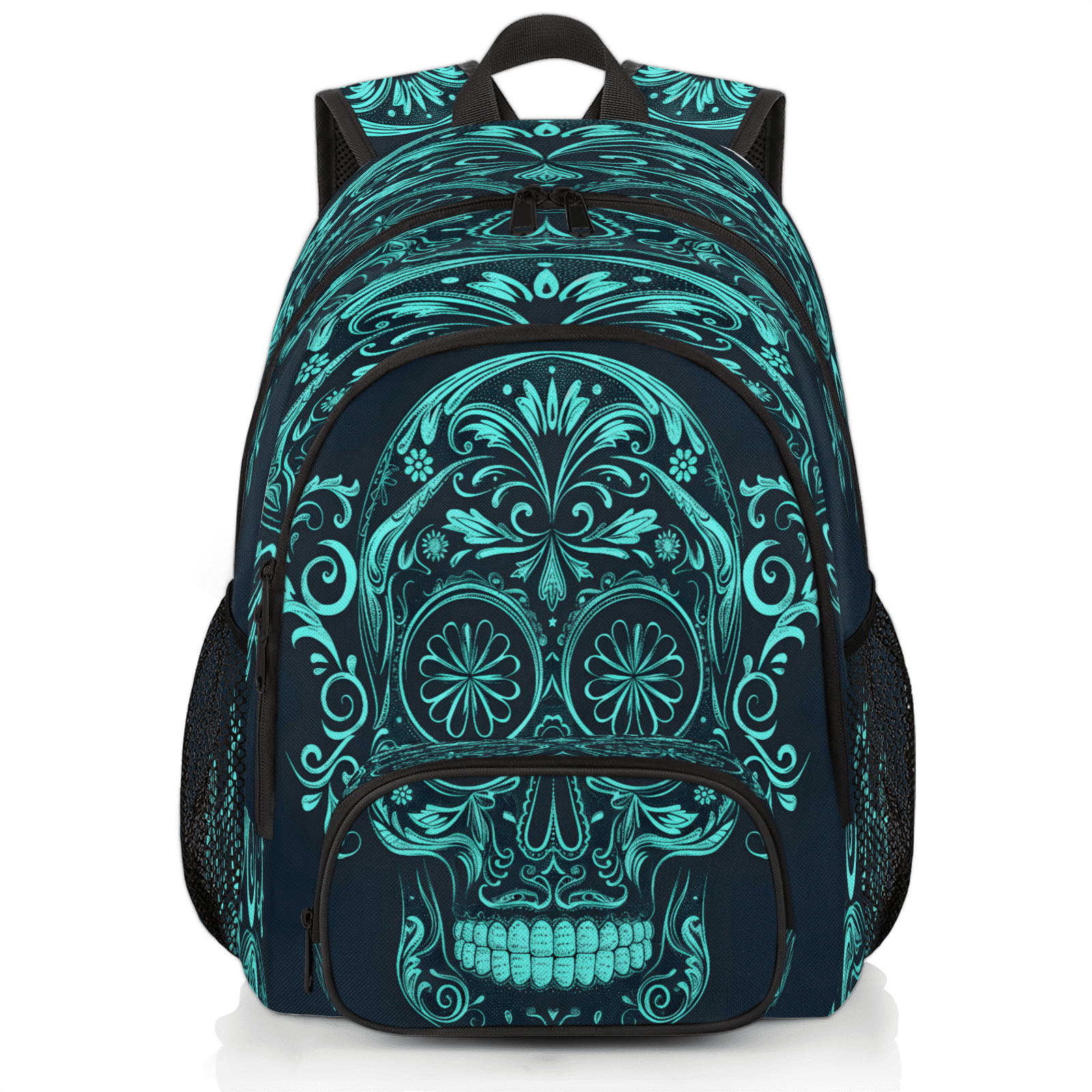Herdesigns Skull Gothic Laptop Backpack for Women Men, 18.3  display picture 3