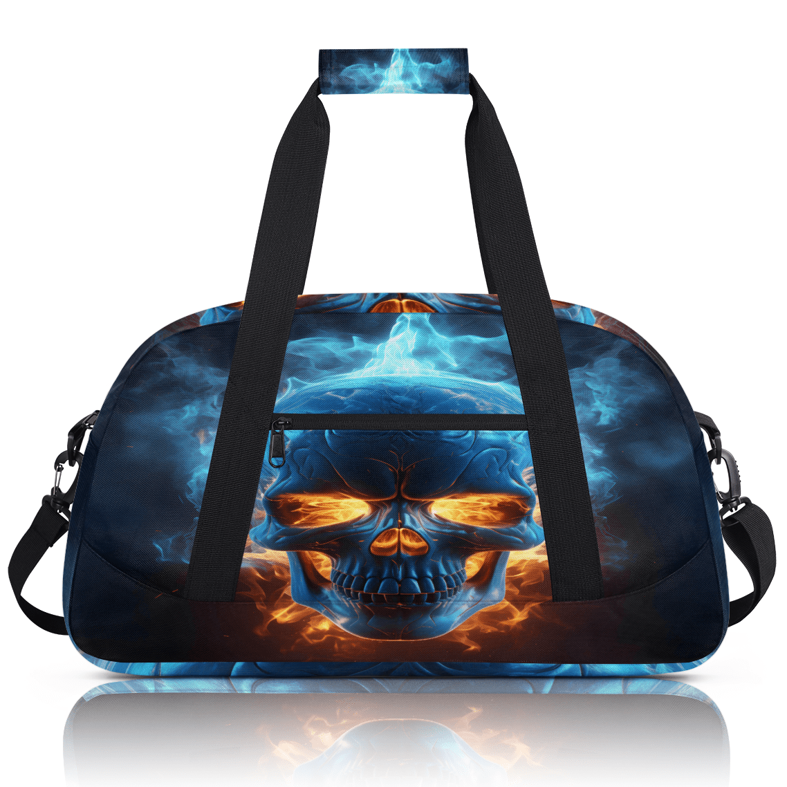 Herdesigns Skull Skeleton Sports Duffle Bag for Women & Men, Gym Bag Dance Bag Overnight Bag Carry On Weekender Travel Bag