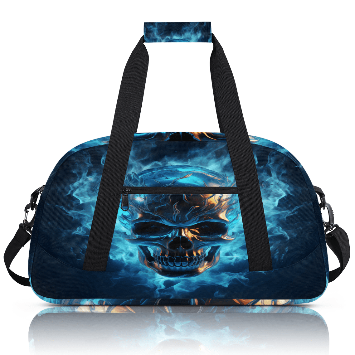 Herdesigns Skull Sports Duffle Bag for Women & Men, Gym Bag Dance Bag Overnight Bag Carry On Weekender Travel Bag