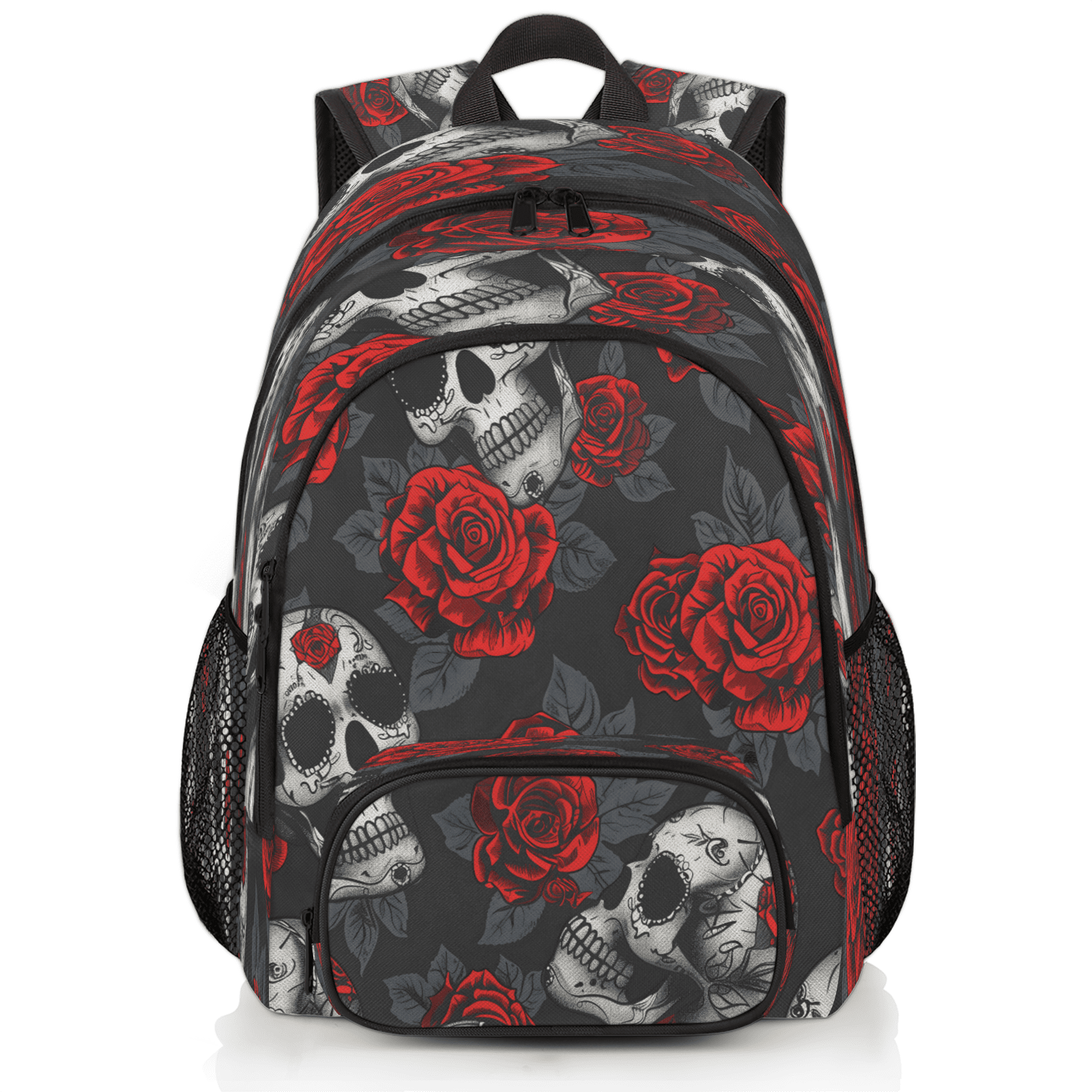 Herdesigns Skulls And Roses Laptop Backpack for Women Men, 18.3 Inch ...