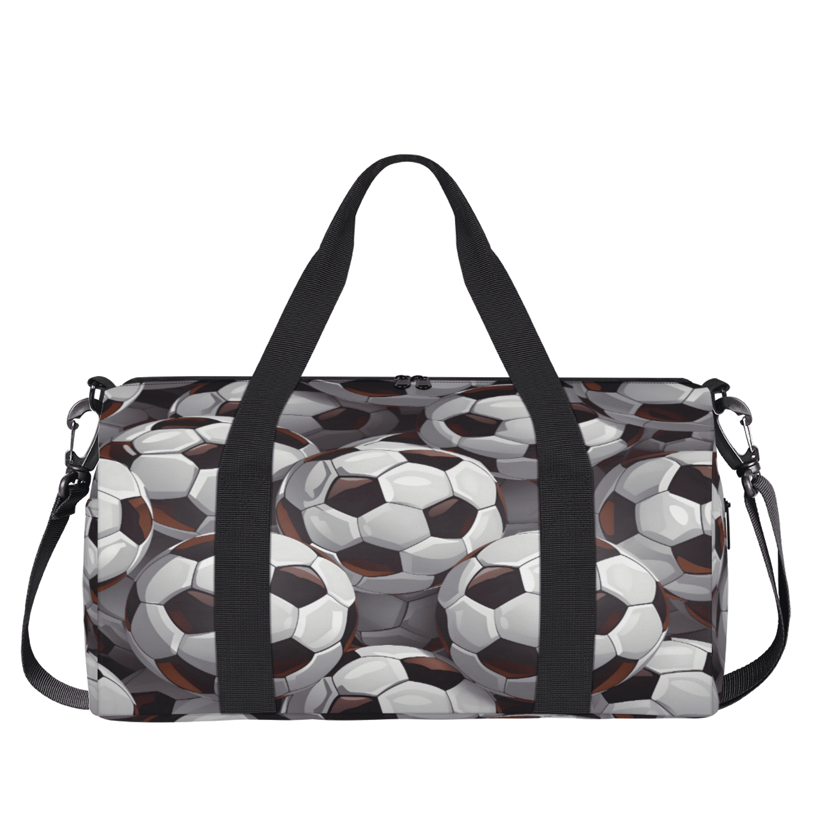 Herdesigns Soccer Ball Football Gym Bag for Women, Duffle Bag for Travel Sport, Lightweight Waterproof Carry on Weekender Overnight Dance Yoga Workout Bags