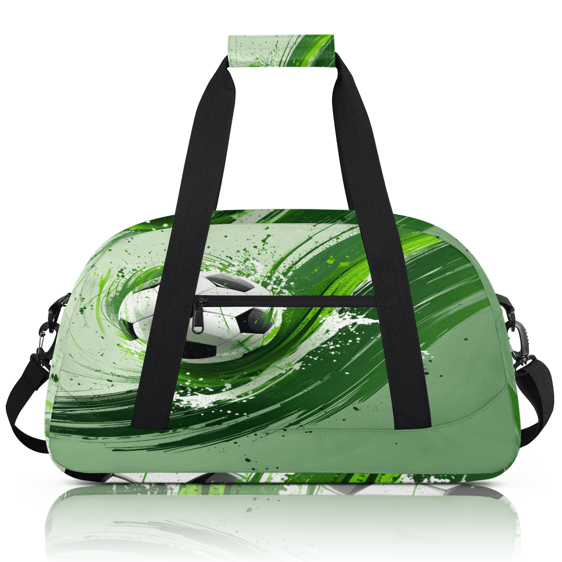 Herdesigns Soccer Sports Duffle Bag for Women & Men, Football Gym Bag Dance Bag Overnight Bag Carry On Weekender Travel Bag