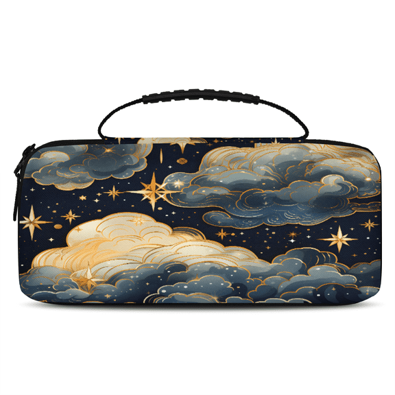 Herdesigns Space Carry Case Compatible with Nintendo Switch 2, with 20 Game Card Slots, Clouds Portable Travel Carrying Case Pouch for Accessories & Games