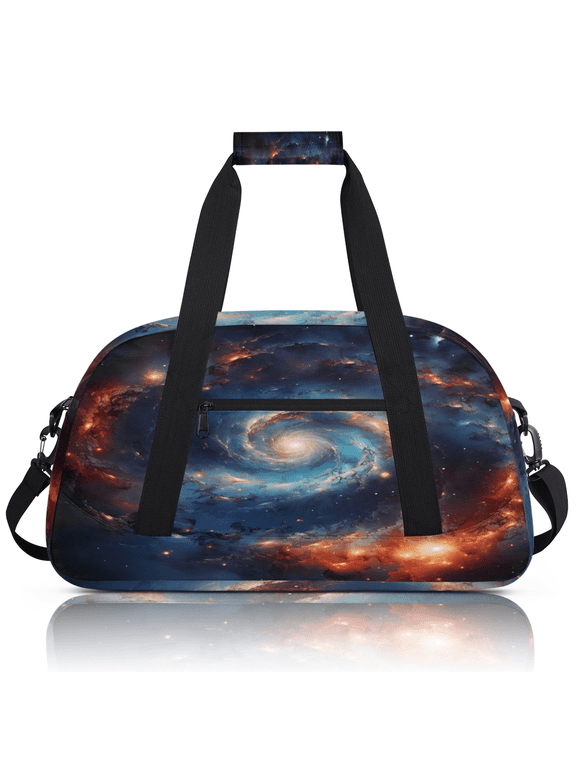 Space Sports Duffle Bag for Women & Men, Galaxy Nebula Outer Space Gym Bag Dance Bag Overnight Bag Carry On Weekender Travel Bag