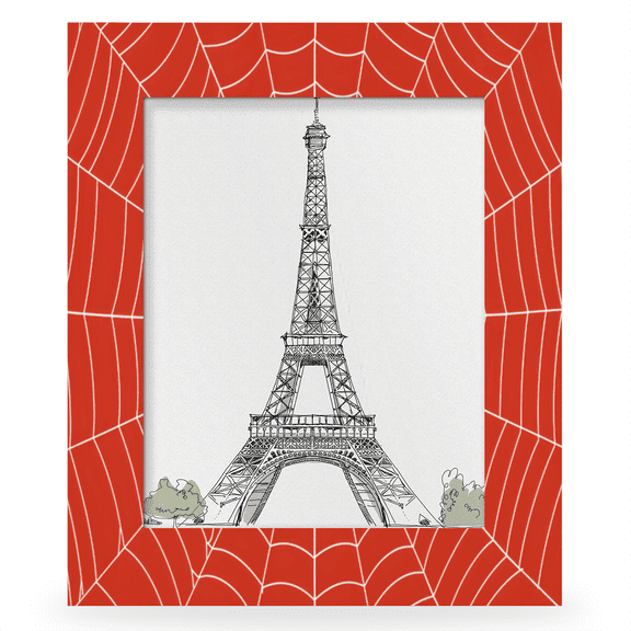 Herdesigns Spiders Web 8x10 Picture Frame, Wood Photo Frame for Wall & Tabletop, Vertical & Horizontal Display Home Decor