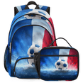 thumbnail image 1 of Herdesigns Sport Ball Soccer Large Backpack Set with Lunch Box Lightweight Water Resistant Travel Laptop Backpacks Casual Daypacks for Women Men, 1 of 8