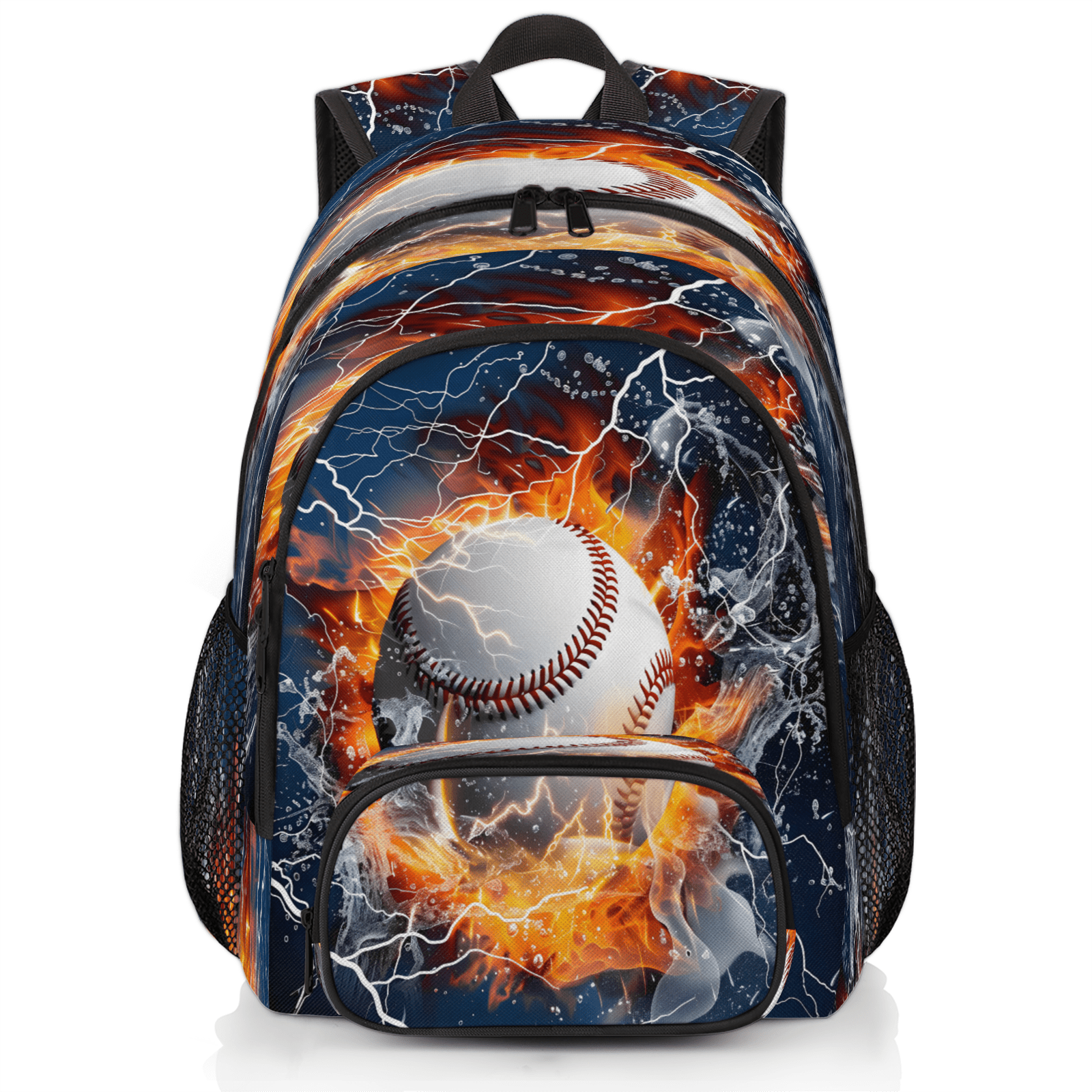 Herdesigns Sports Baseball Themed Laptop Backpack for Women Men, Work Computer Backpacks, 18.3 Inch Large Computer Nurse Teacher Bags Travel Casual Daypack