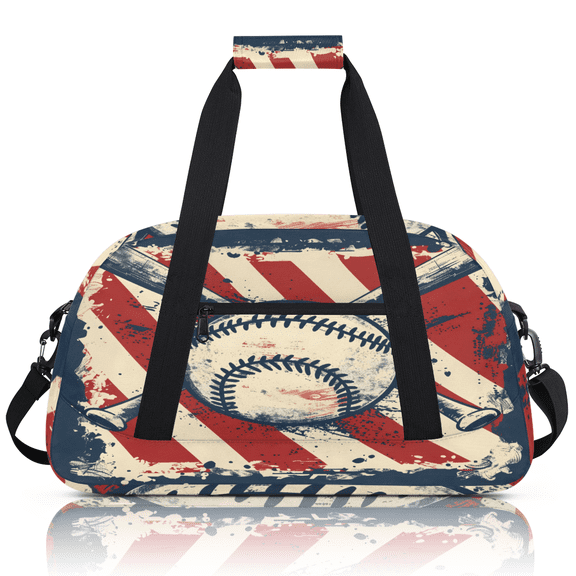 Herdesigns Sports Duffle Bags Travel Duffle Bag Gym Bag Baseball Themed Weekender Travel Bag Waterproof Overnight Bag Carry On Travel Tote Bag Dance Bags