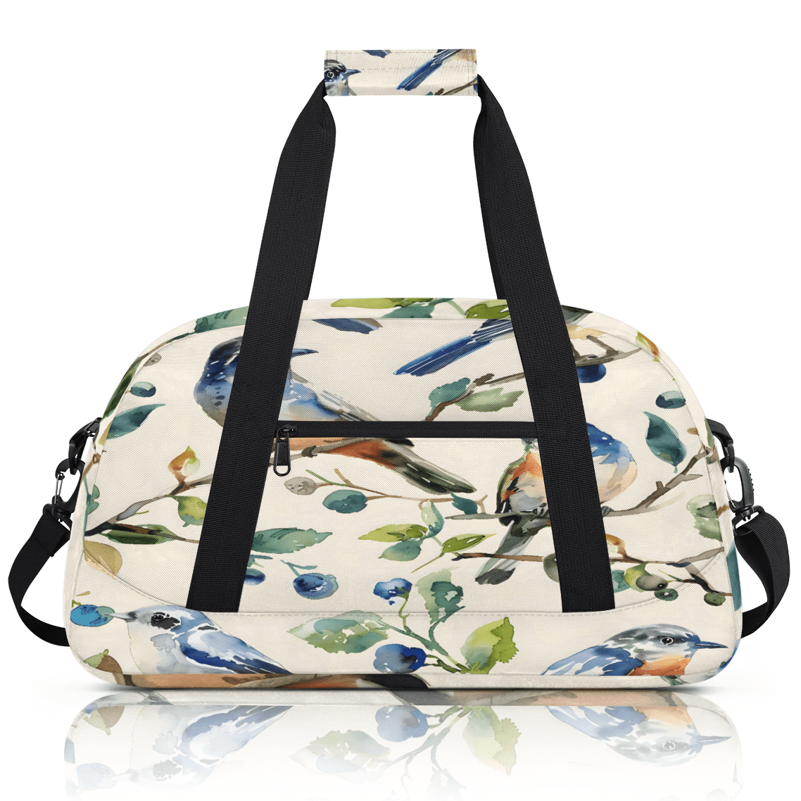 Herdesigns Sports Duffle Bags Travel Duffle Bag Gym Bag Bird Vintage Weekender Travel Bag Waterproof Overnight Bag Carry On Travel Tote Bag Dance Bags