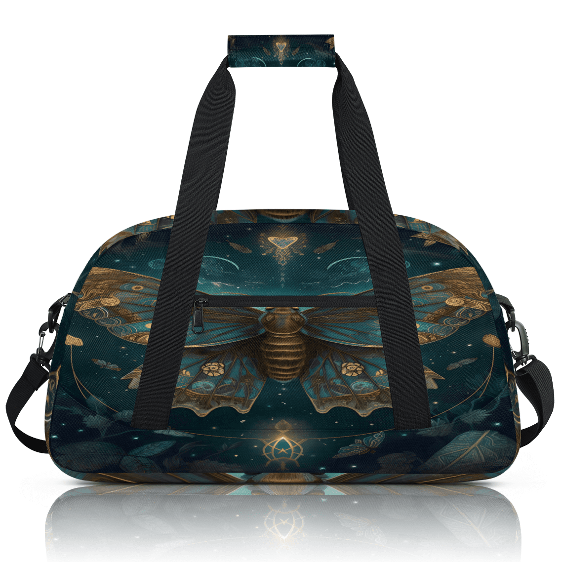 Herdesigns Sports Duffle Bags Travel Duffle Bag Gym Bag Butterfly Retro Vintage Weekender Travel Bag Waterproof Overnight Bag Carry On Travel Tote Bag Dance Bags