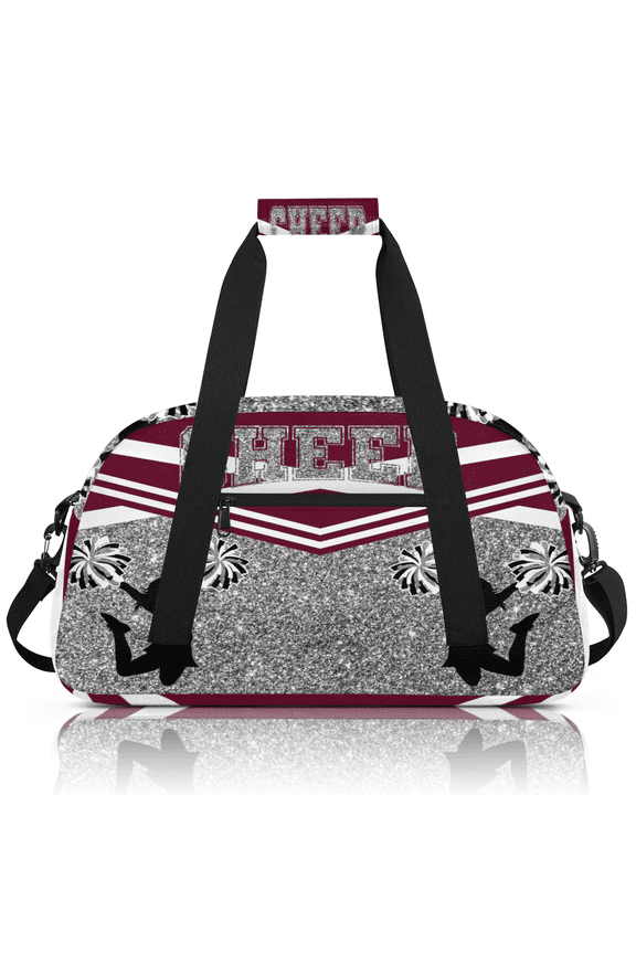 Sports Duffle Bags Travel Duffle Bag Gym Bag Cheer Red Weekender Travel Bag Waterproof Overnight Bag Carry On Travel Tote Bag Dance Bags