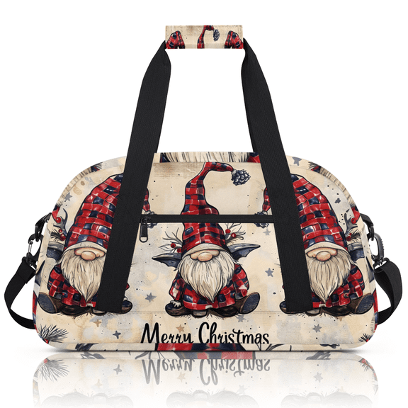 Herdesigns Sports Duffle Bags Travel Duffle Bag Gym Bag Christmas Gnome Weekender Travel Bag Waterproof Overnight Bag Carry On Travel Tote Bag Dance Bags