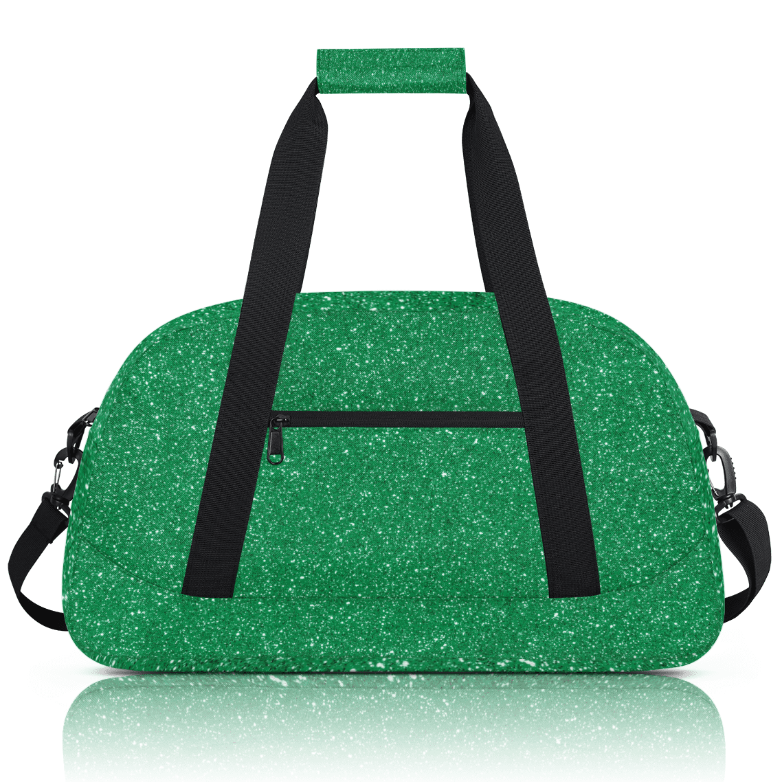 Herdesigns Sports Duffle Bags Travel Duffle Bag Gym Bag Green Glitter Star Weekender Travel Bag Waterproof Overnight Bag Carry On Travel Tote Bag Dance Bags