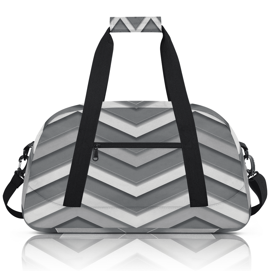 Herdesigns Sports Duffle Bags Travel Duffle Bag Gym Bag Grey Modern Stripes Weekender Travel Bag Waterproof Overnight Bag Carry On Travel Tote Bag Dance Bags