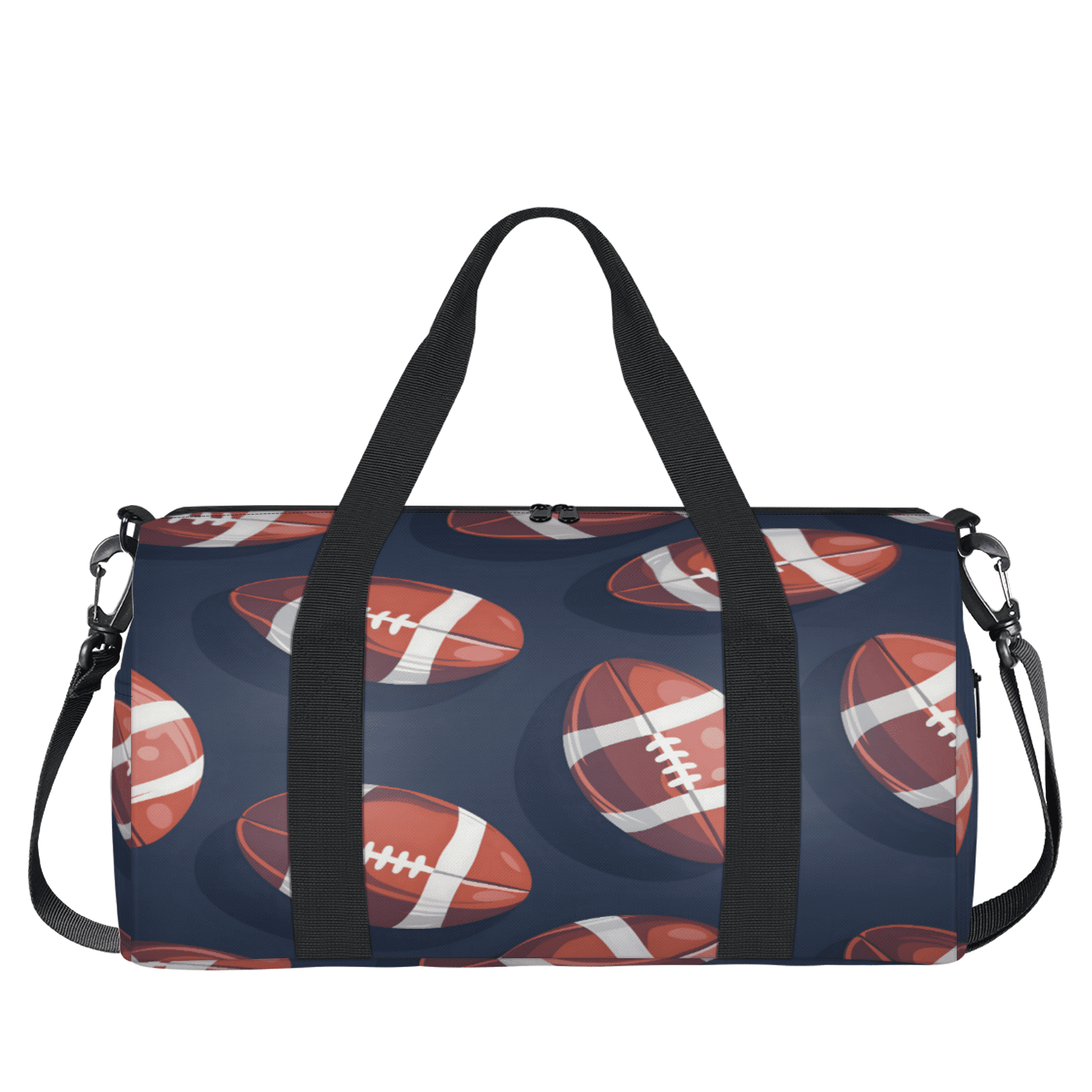 Herdesigns Sports Football Gym Bag for Women, Duffle Bag for Travel Sport, Lightweight Waterproof Carry on Weekender Overnight Dance Yoga Workout Bags