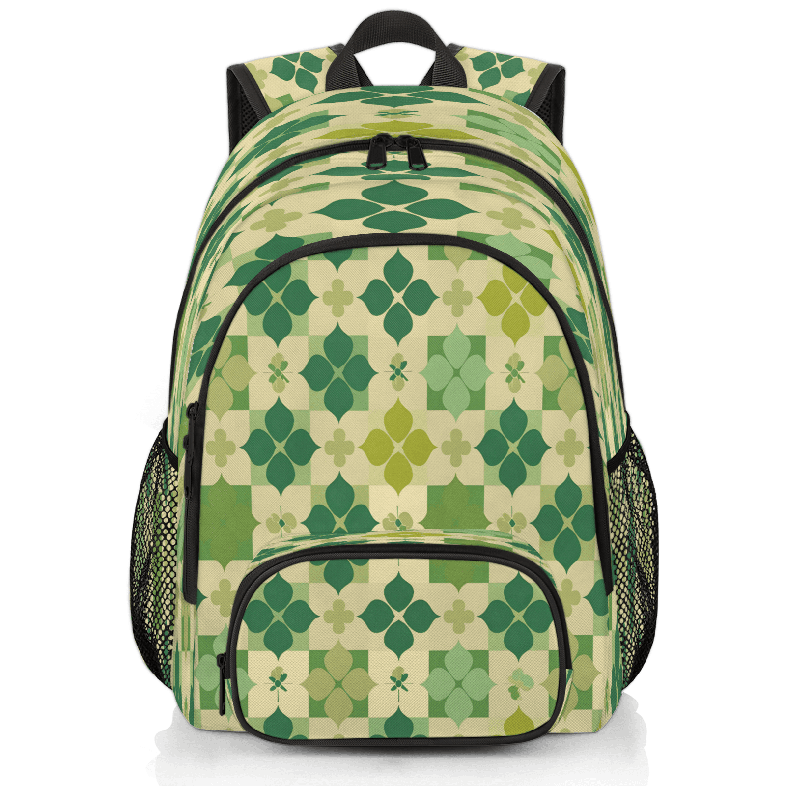 Herdesigns St Patricks Day Clover Shamrock Laptop Backpack for Women Men, Work Computer Backpacks, 18.3 Inch Large Computer Nurse Teacher Bags Travel Casual Daypack