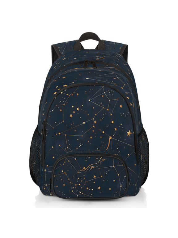 Starry Universe Constellation Galaxy Space Laptop Backpack for Women Men, 18.3 Inch Large Computer Backpacks Fashion Teacher Nurse Bag Casual Daypack for Work Travel