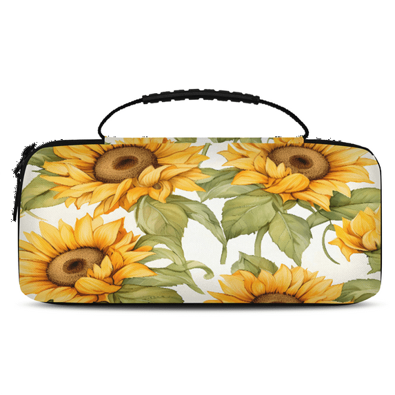 Herdesigns Sunflower Carrying Case for Nintendo Switch 2 with 20 Game Card Slots, Portable Travel Carry Case for Accessories and Console
