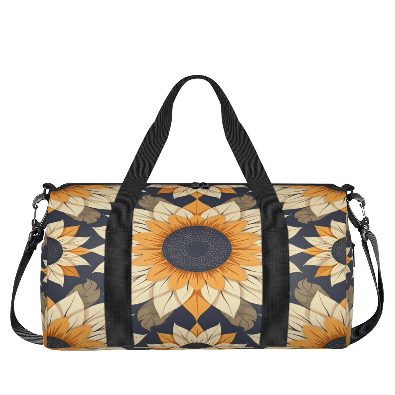 Herdesigns Sunflower Gym Bag for Women, Duffle Bag for Travel Sport, Flower Lightweight Waterproof Carry on Weekender Dance Yoga Workout Bags