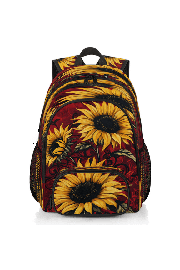 Sunflower Laptop Backpack 18.3 Inch Travel Backpack for Women Men, Flower Work Computer Backpacks Large Teacher Nurse Bag Casual Daypack