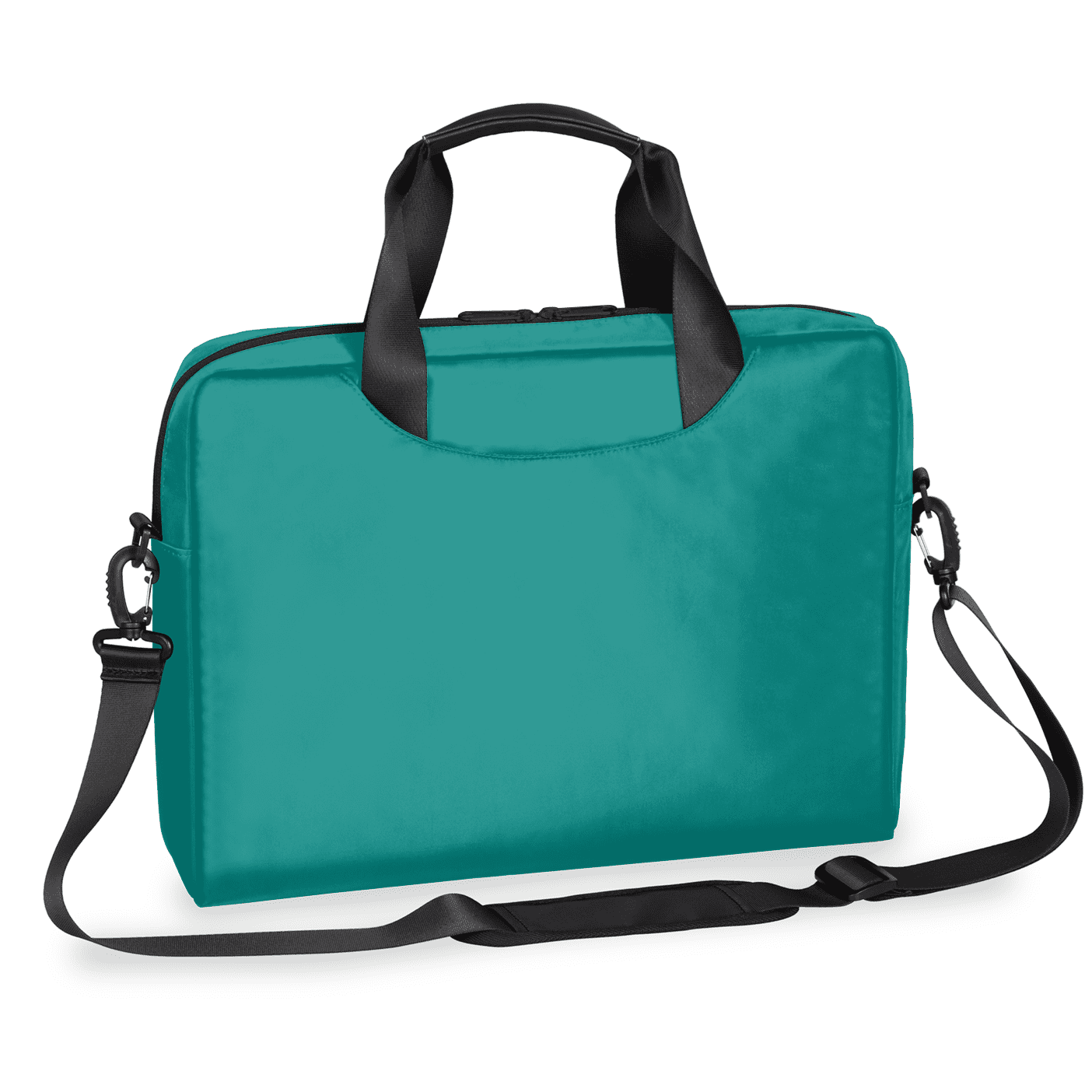 Herdesigns Teal Laptop Bag for Women Men, Computer Case Briefcase Messenger Bags, 15-15.6 inch Laptop Sleeve Shoulder Bag