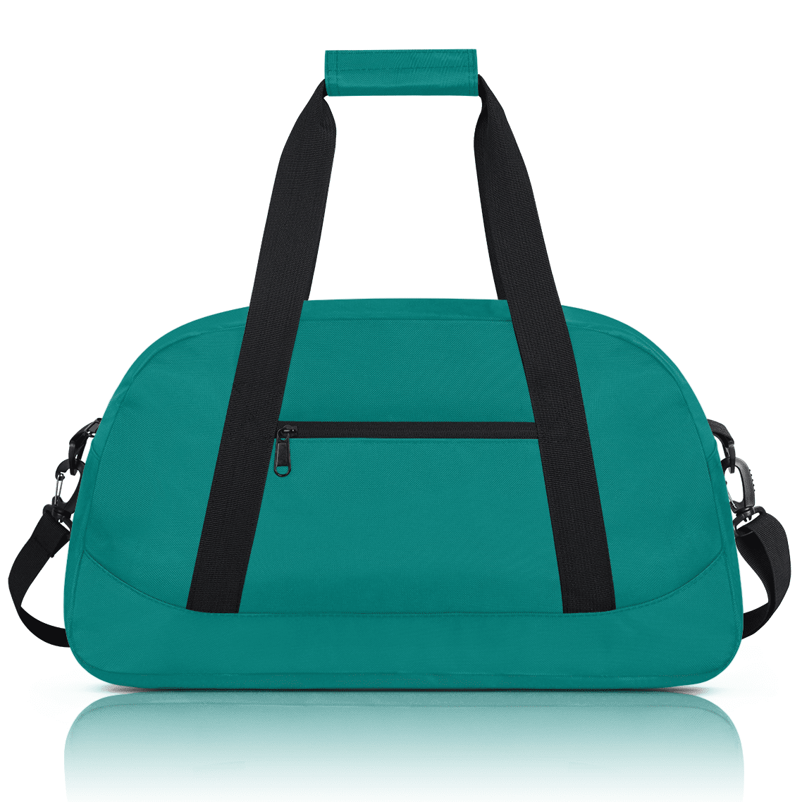 Herdesigns Teal Sports Duffle Bag for Women & Men, Gym Bag Dance Bag Overnight Bag Carry On Weekender Travel Bag